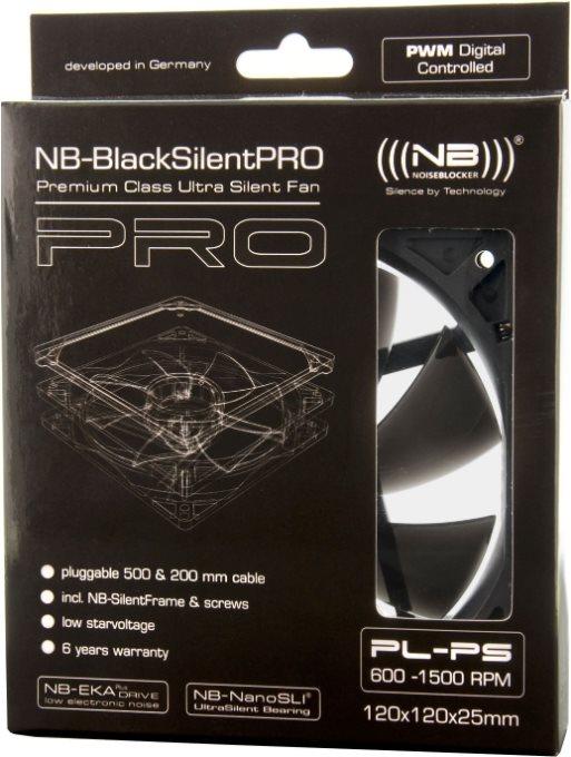 Actual product image Noiseblocker BlackSilent Pro Fan PLPS (120 mm, 1 x)
