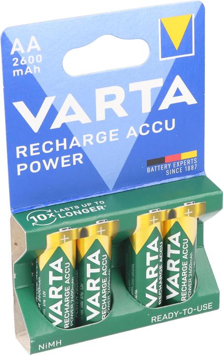 Image du produit Varta Recharger Accu Power (4 pcs, AA, 2600 mAh)