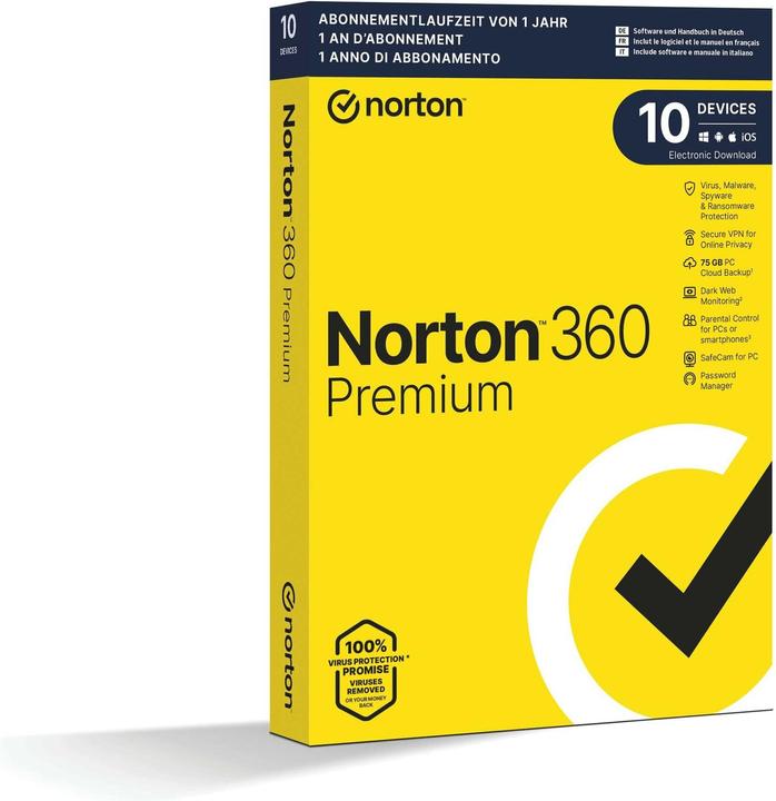 Norton 360 Premium (10 User, 12 Monate)