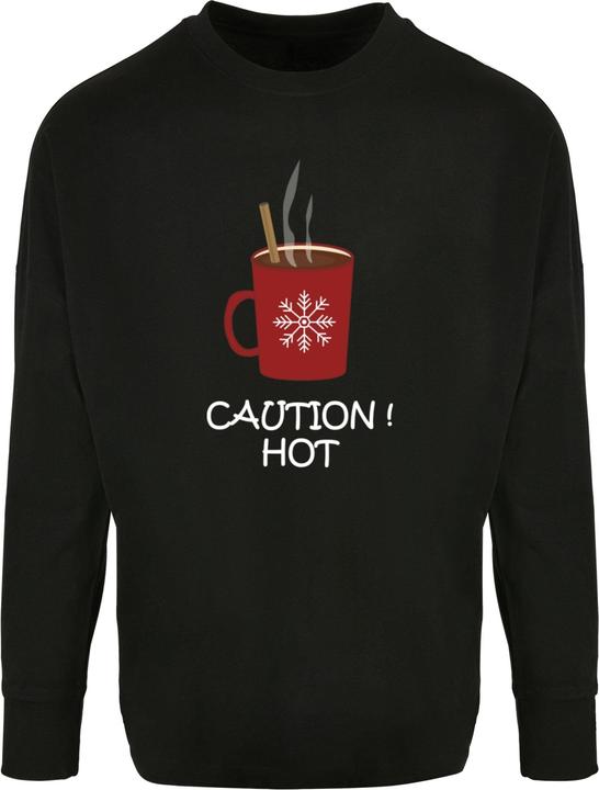 Produktbild Merchcode Caution Hot Oversized Cut On Sleeve Longsleeve - 116917 (XL)
