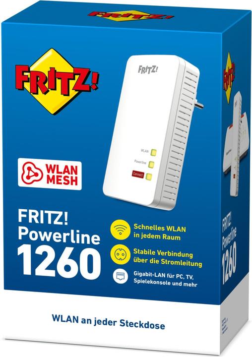 Actual product image AVM FRITZ!Powerline 1260 (1200 Mbit/s)