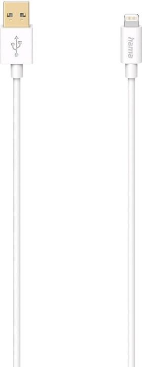 Produktbild Hama Ladekabel, USB-A - Lightning, 1,5 m, Weiss (1.50 m, USB 2.0)