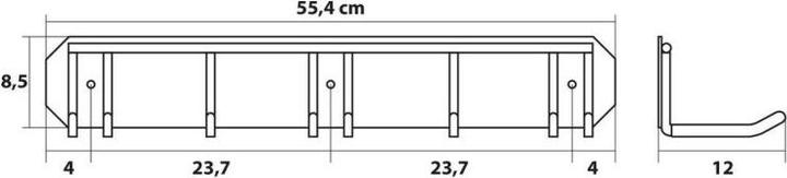 Immagine prodotto Lampa Organizzatore da parete per garage per scope, attrezzi, sci, ecc.