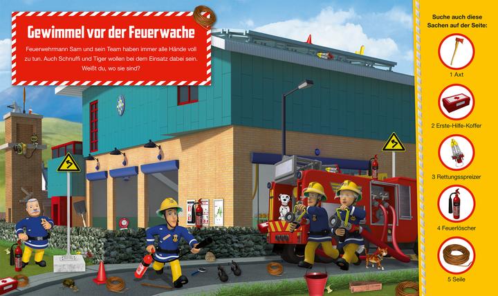 Image du produit Panini Feuerwehrmann Sam: Mein Wimmel-Suchbuch mit Feuerwehrmann Sam (Allemand, Eva-Regine Rauch, Nicole Hoffart, 2018)