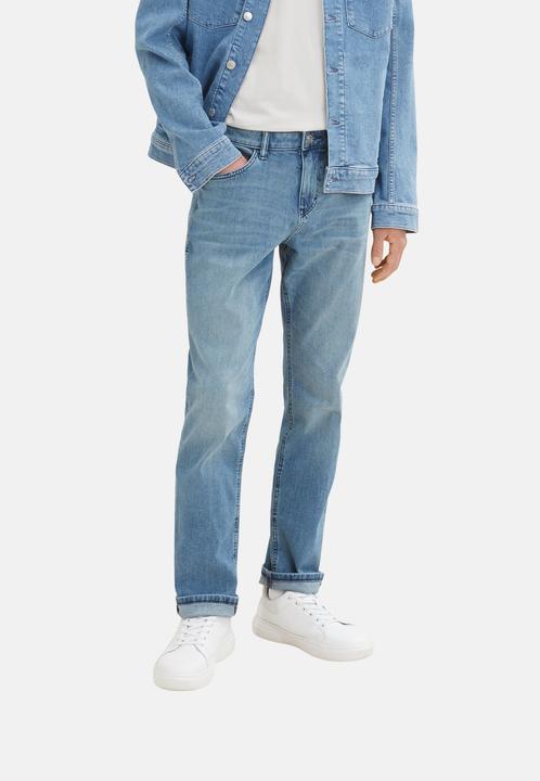 Produktbild Tom Tailor Hose JOSH Slim Jeans im 5-Pocket-Style mit Reissverschluss und Knopf (W34/L32)