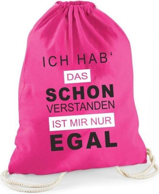 Immagine prodotto 4you Design Borsa da palestra "Ho capito. Non mi interessa" rosa