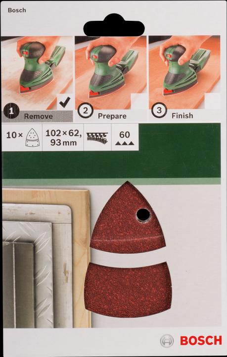 Produktbild Bosch Zubehör 10tlg. Schleifblatt-Set für Multischleifer K = 60 (60)