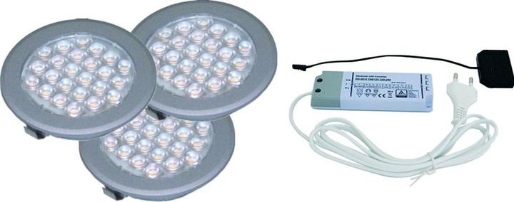 Produktbild L&S LED Ein-/Anbauleuchten 3er Set Sunny II 12 V (75 lm)