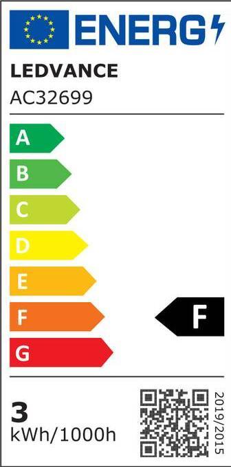 Energy Label Osram Star PAR16 (GU10, 2.60 W, 230 lm, 1 x, F)