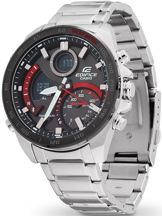 Immagine prodotto Casio Edifice ECB-900DB-1AER Orologio - Staal - Zilverkleurig - 44 mm (Orologio digitale, Orologio da polso analogico, Cronografo, 46 mm)