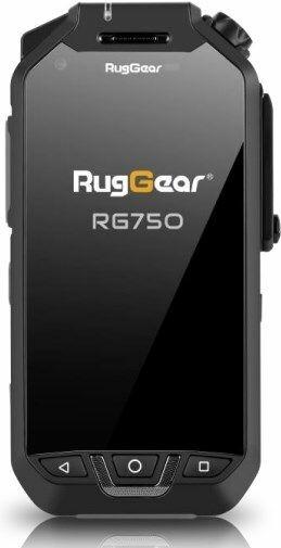 Actual product image Rug Gear RG750 (64 GB, Black, 4", Dual SIM, 13 Mpx, 4G)