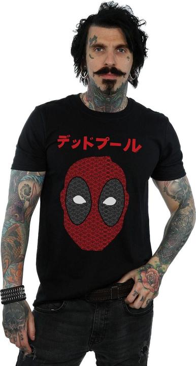 Image du produit - T-shirt DEADPOOL JAPANESE SEIGAIHA HEAD - Homme (4XL)