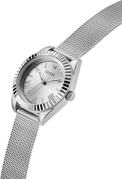 Actual product image Guess - Ladies Silver Tone Analog Watch with diamond GW0842L1
