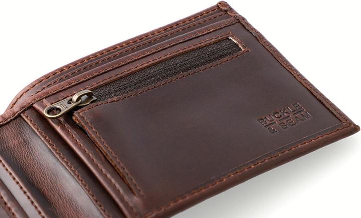Produktbild Buckle & Seam Leder Portemonnaie Bill Braun