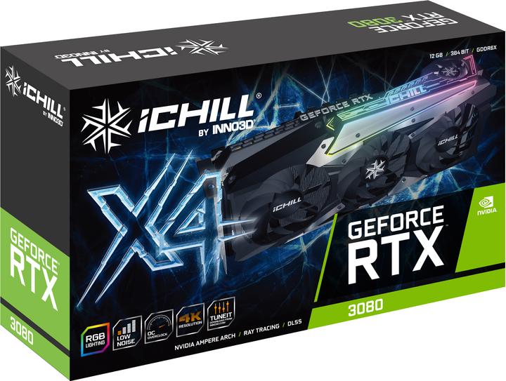 Image du produit Inno3D RTX3080 iChill X4 LHR GDDR6X HDMI 3xDP (12 Go)