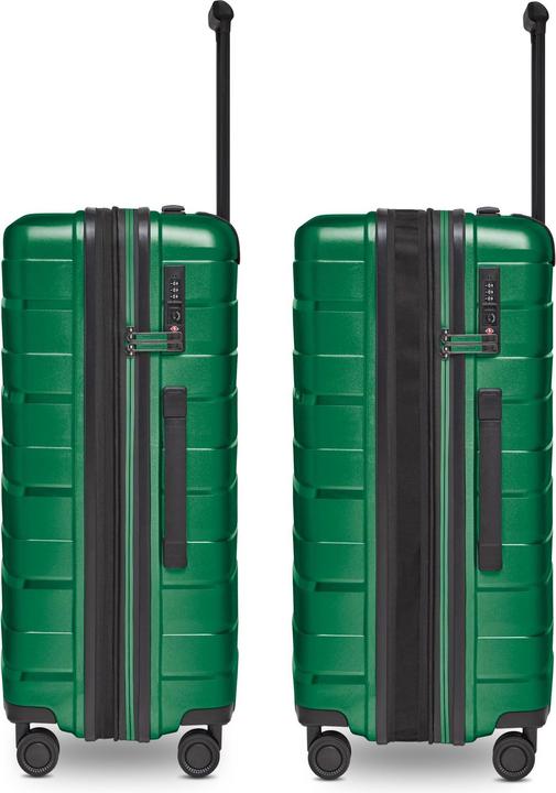 Actual product image Bergpfeil Travel 4-Rollen Kofferset 3-tlg. mit Dehnfalte (228 l, XL (from 140l))