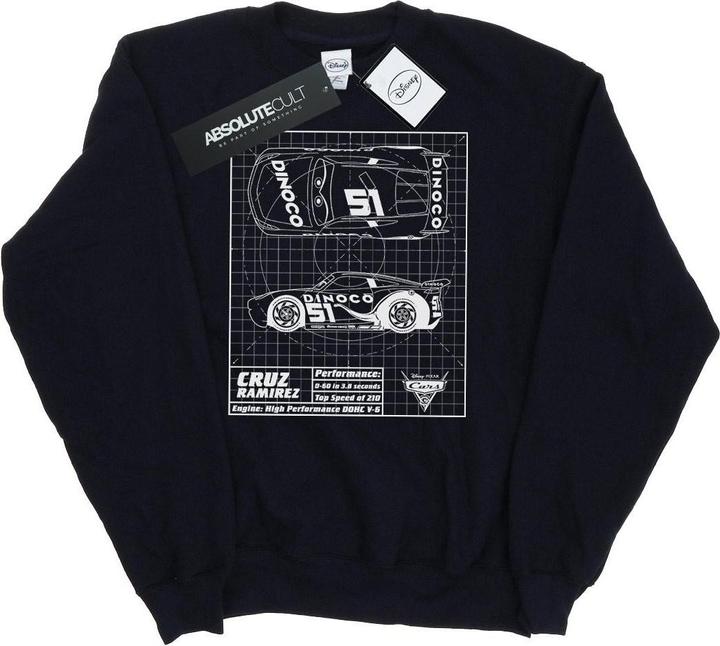 Produktbild Disney Cars Cruz Ramirez Blueprint Sweatshirt (L)