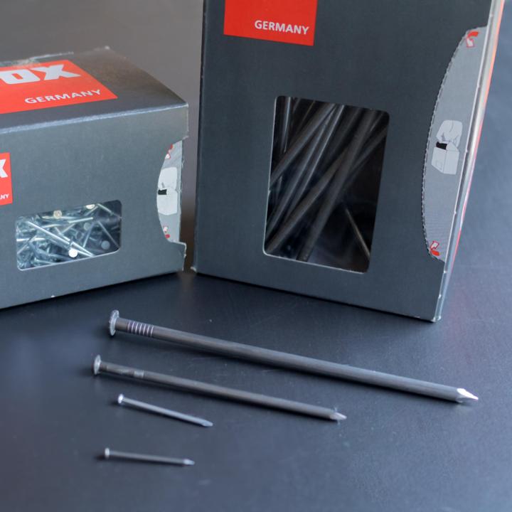 Actual product image Tox Nails 1.6x30 mm (400g) wire pins, blank with countersunk head (DIN 1151) (30 mm)