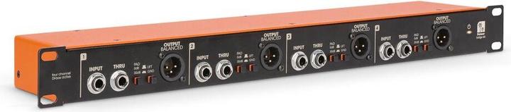 Palmer Audio BRIDGE 4A - DI box attiva a 4 canali in formato rack da 19 pollici