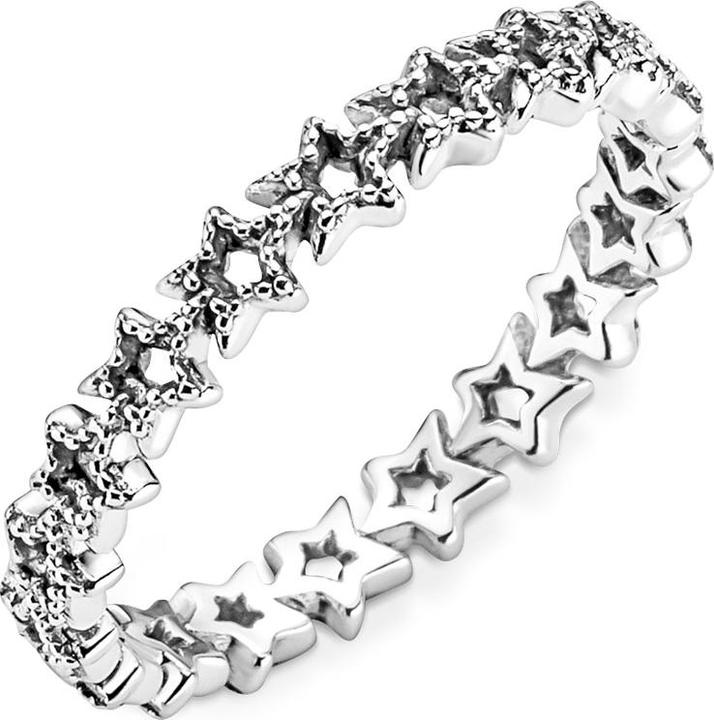 Image du produit Pandora Bague étoiles asymétriques (56, Argent 925)