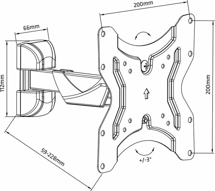 Immagine prodotto Maclean MC-741 Supporto TV (42 pollici) (Muro, 42", 25 kg)