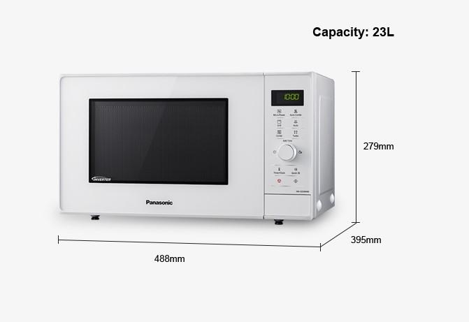 Produktbild Panasonic NN-GD34HWSUG Mikrowelle Arbeitsplatte Grill-Mikrowelle (23 l)