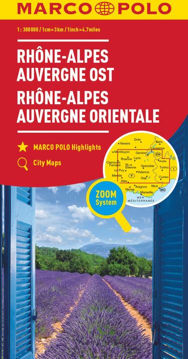 Actual product image MARCO POLO Map France Rhône-Alpes