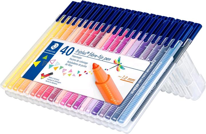 Image du produit Staedtler Triplus Color 323 Crayon-feutre Fin Multicolore 40 pièce(s) (Multicolore, 40 x)