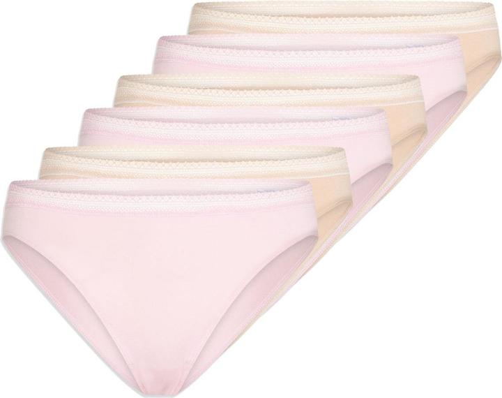 Actual product image Schiesser 6-pack Cotton Lace Rio briefs (48, 4XL, pack of 6)