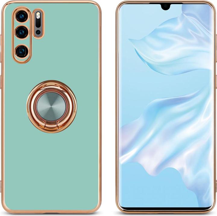 Actual product image Cadorabo Case for Huawei P30 PRO in TPU with camera protection and ring LM089 Style (Huawei P30 Pro)