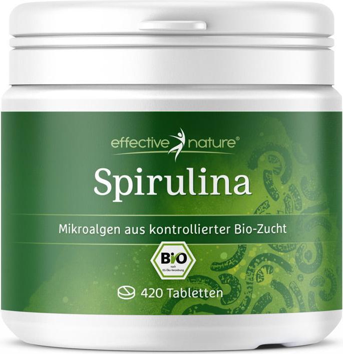 Effective Nature Bio Spirulina (420 Stück, Tabletten, 210 g)