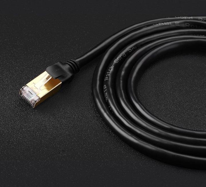 Image du produit Ugreen NW107 Câble réseau rond Ethernet RJ45, Cat.7, STP, 2m (Noir) (UTP, CAT7, 2 m)