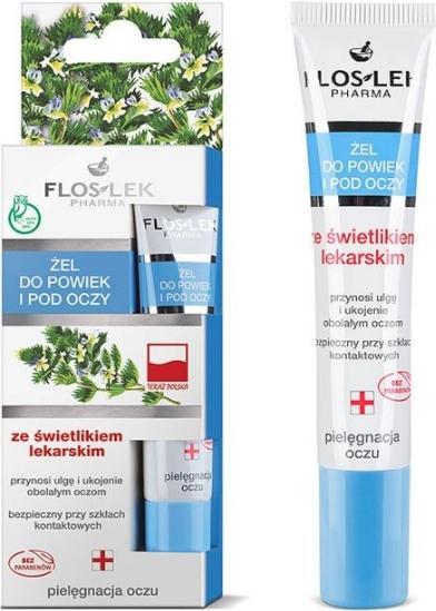 Actual product image Floslek Pharma Lid & Under Eye Gel eyelid and eye gel with firefly 15ml (Gel, 15 ml)