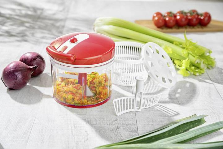 Produktbild Nicer Dicer Twist, Set 9-tlg., rot