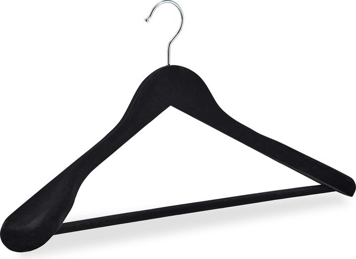 Actual product image Relaxdays Velvet hanger (10 x)