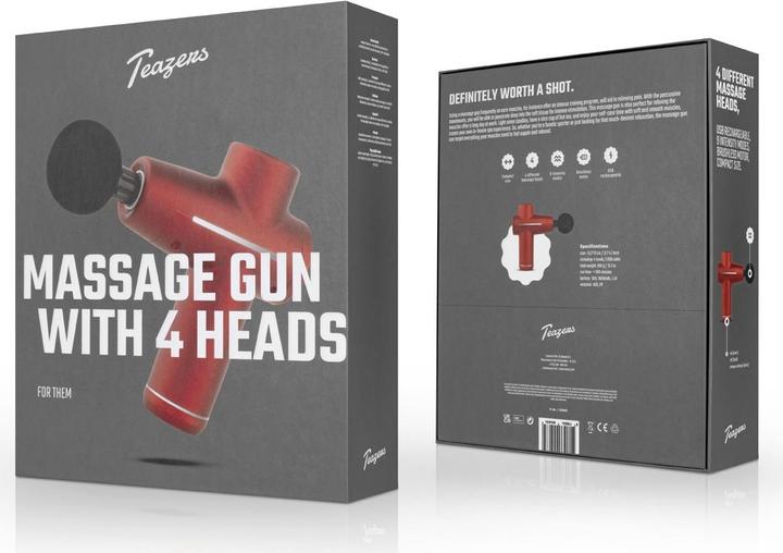 Actual product image Teazers Massage Gun - Red