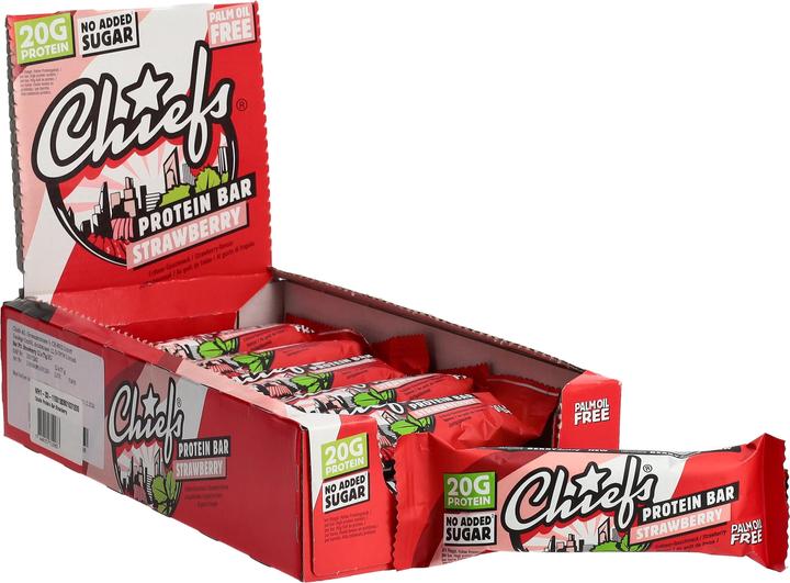 Immagine prodotto Chiefs Protein Bar (Fragola, 12 pz., 660 g)