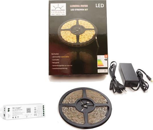 Immagine prodotto Lumina Swiss Striscia LED 2m HD+ Luminoso Caldo Interno Smartphone Alexa (Bianco caldo, 200 cm, Interno)