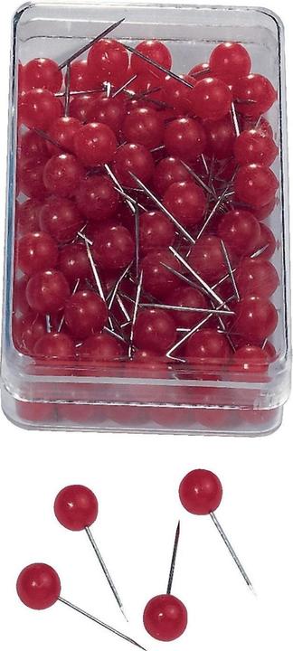 Produktbild Nobo Reissnägel Rot, 100 Stück (100 Stück, 20 mm)