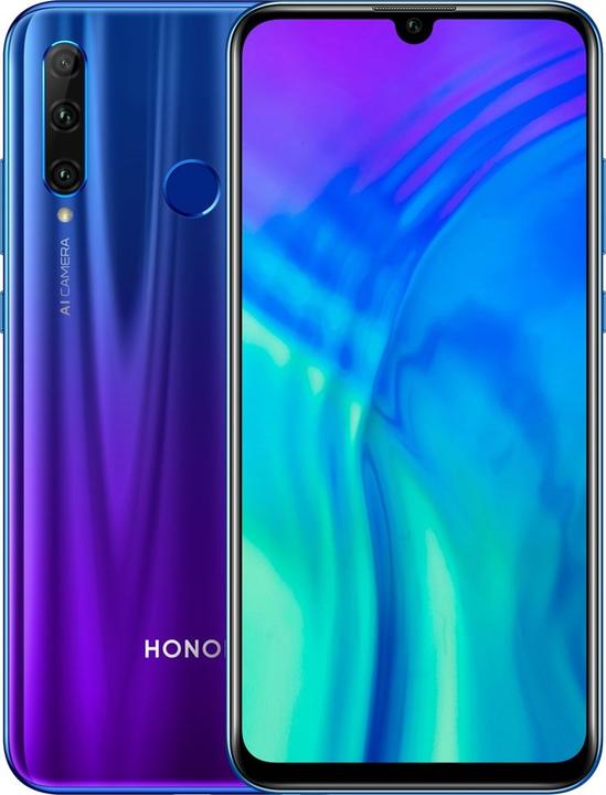 Immagine prodotto Honor 20 Lite (128 GB, Blu Fantasma, 6.21", Doppia SIM Ibrida, 24 Mpx, 4G)