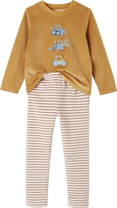 Image du produit Vertbaudet Lot de 2 pyjamas garçon en velours BAUSTELLE (152)