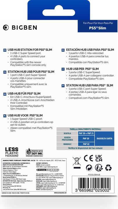 Produktbild Bigben USB-HUB PS5 Slim (PS5)