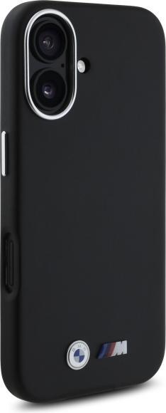 Actual product image BMW BMHCP16S23PMWK iPhone 16 6.1" czarny/black hardcase M Smooth Full Wrapped Metal (Apple iPhone 16)