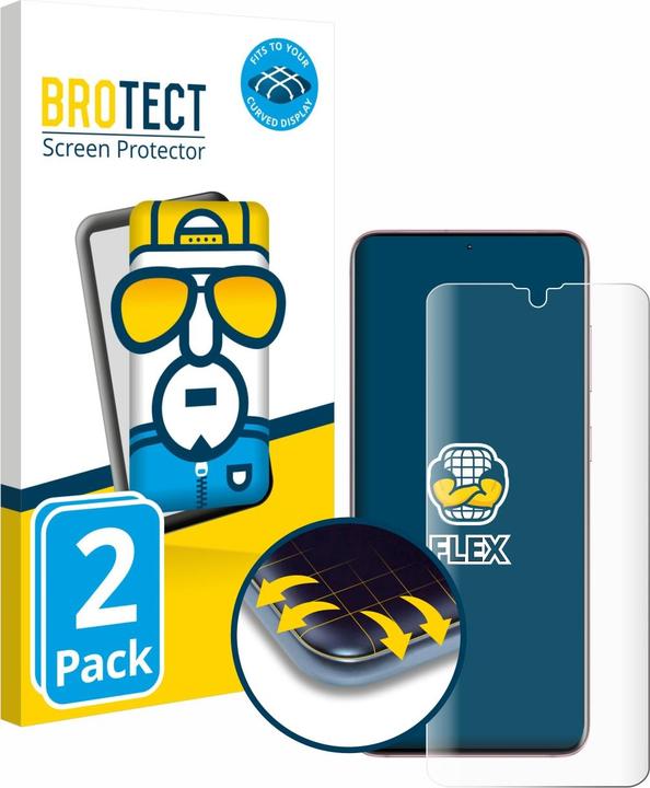 Productafbeelding BROTECT Fullscreen Schutzfolie Displayschutz Folie Klar Transparent (2 Stuk, Samsung Galaxy S20 5G)