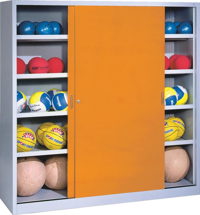 Produktbild C+P Ballschrank (HxBxT: 195x120x50 cm, mit Vollblech-Schiebetüren, Typ 4)