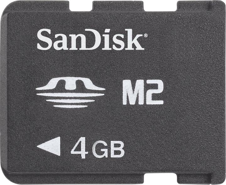 Actual product image SanDisk Memory Stick Micro M2 4GB, incl. adapter (1 GB, Memory Stick Micro M2)