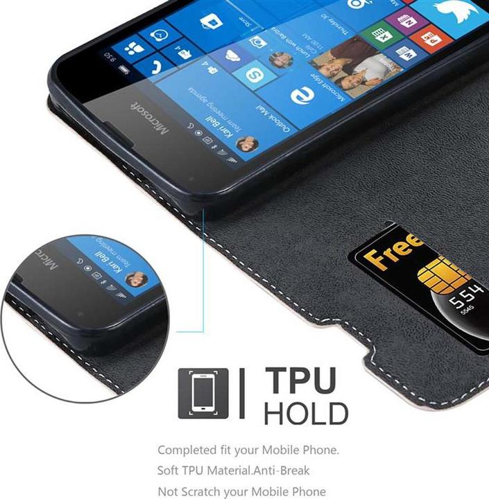 Actual product image Cadorabo Book X Wallet Cover (Microsoft Lumia 550)