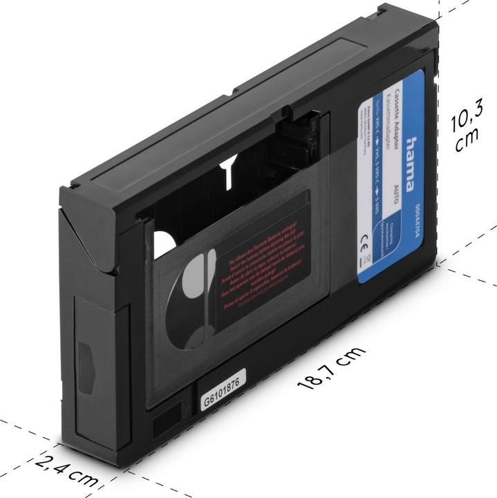 Image du produit Hama Adaptateur pour cassette vidéo VHS-C / VHS (Accessoires vidéo divers)