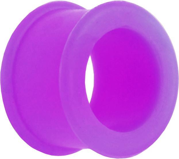 Produktbild Star Piercing Tunnel dick violett (Silikon, ohne Messing)