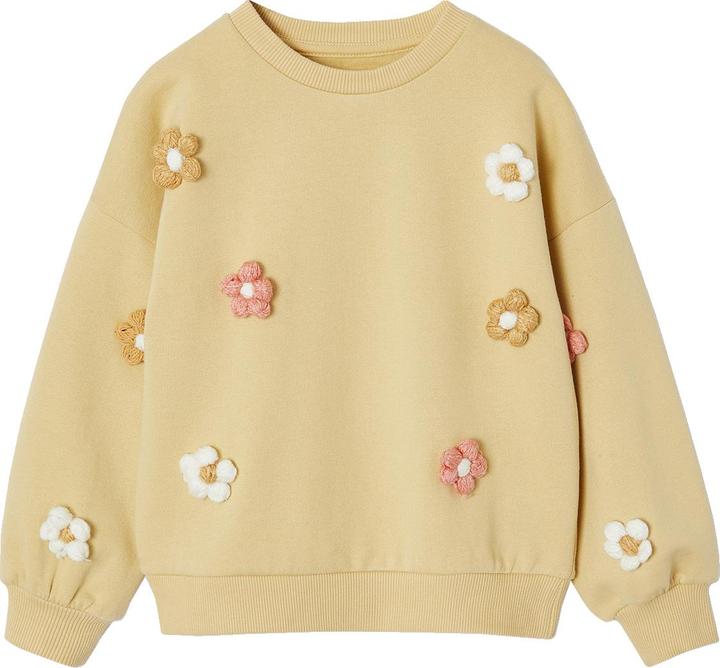 Image du produit Vertbaudet Mädchen Sweatshirt mit 3D-Blumen und Recycling-Polyester (92)